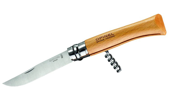 Opinel Opinel 10 Inox mit Korkenzieher