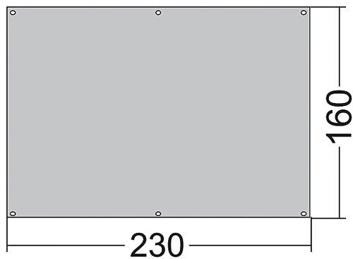 Diverse Zeltunterlage 230 x 160 cm