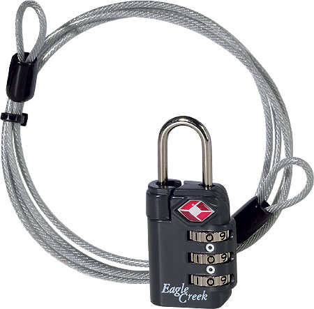 Eagle Creek TSA 3-Dial Lock&Cable