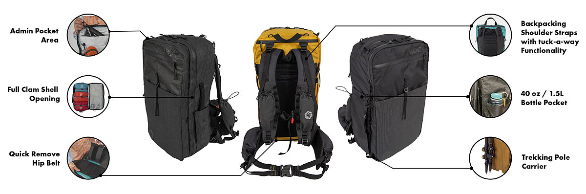 Six Moon Designs ADC+ Robic Reiserucksack 45 l