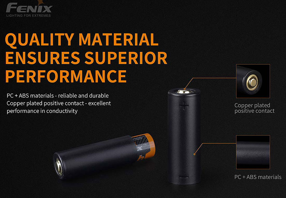 Fenix ALF-18 Batterie-Adapter 18650 zu 21700 Fenix ALF-18 Batterie-Adapter 18650 zu 21700