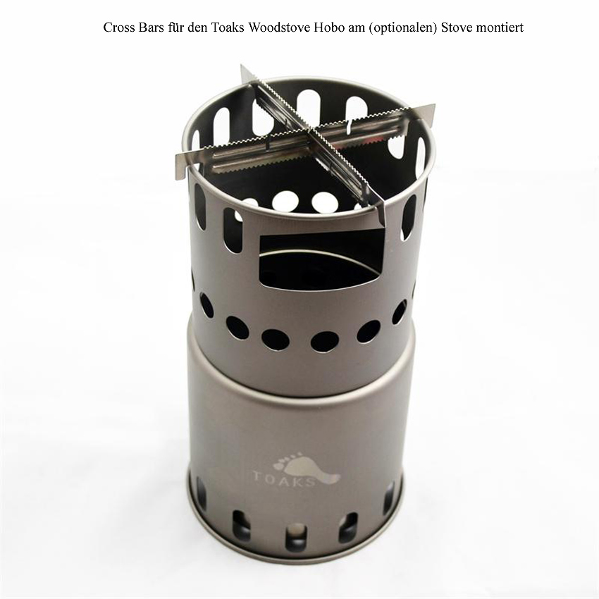 Toaks Titanium Wood Stove Cross Bars (Pack of 2) Toaks Titanium Wood Stove Cross Bars (Pack of 2)