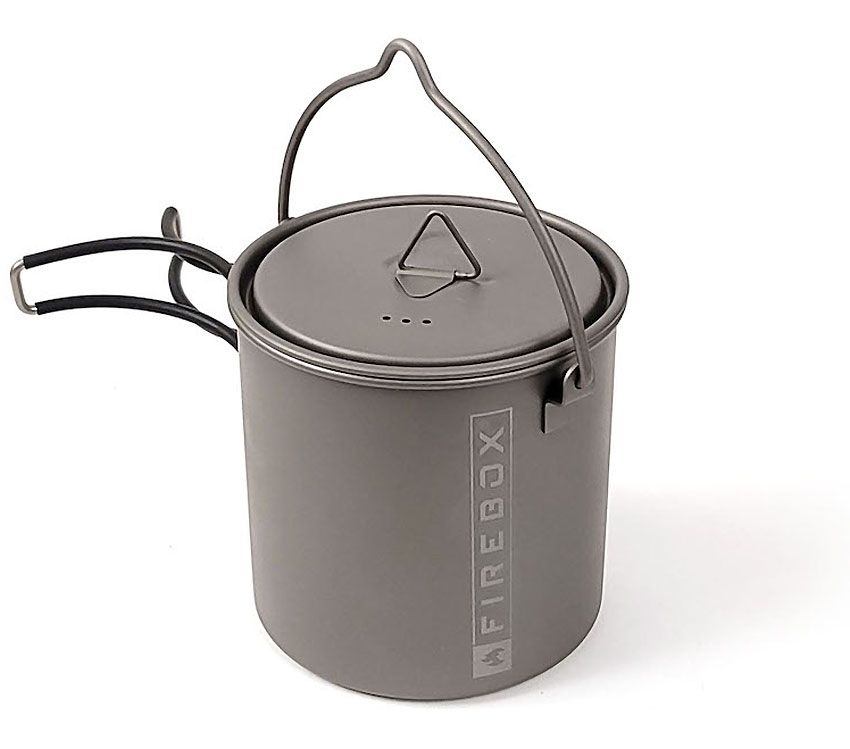 Firebox Bush Pot Titanium Firebox Bush Pot Titanium