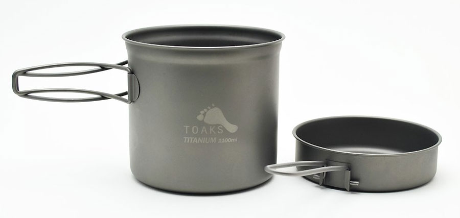Toaks Titanium 1100ml Pot with Pan
