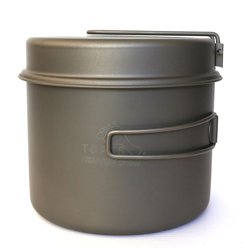 Toaks Titanium Pot 1600 ml mit Pfanne