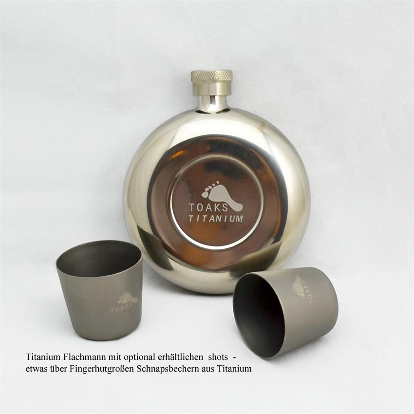 Toaks Flachmann Titanium 150 ml