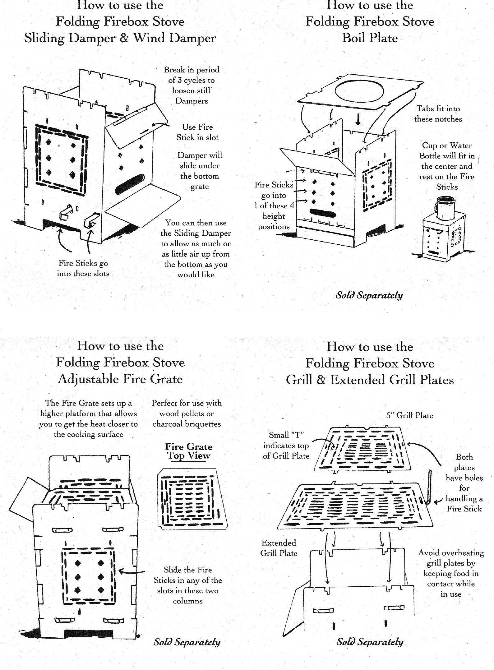 Firebox 5\" Firebox Stove Kit - Hobo