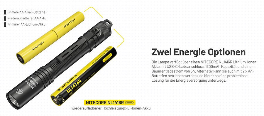 Nitecore MT2A Pro - 1000 lum Nitecore MT2A Pro - 1000 lum