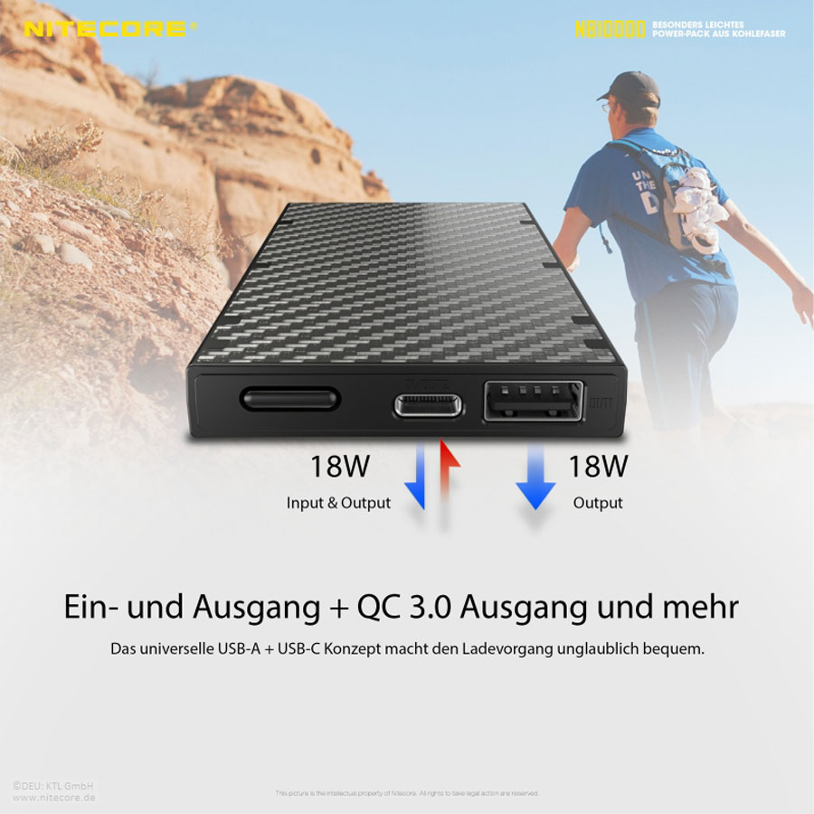 Nitecore Powerbank NB10000 - 10000mAh Nitecore Powerbank NB10000 - 10000mAh