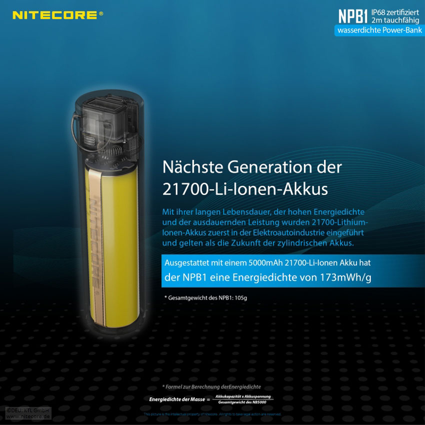 Nitecore Powerbank NPB1 5000 mAh