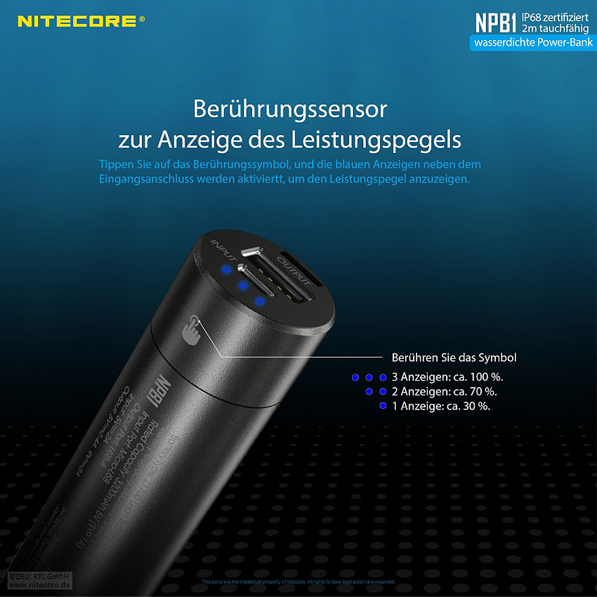 Nitecore Powerbank NPB1 5000 mAh