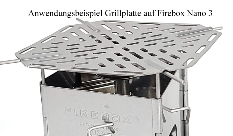Firebox Grillplate für Firebox Nano oder Scout Firebox Grillplate für Firebox Nano oder Scout