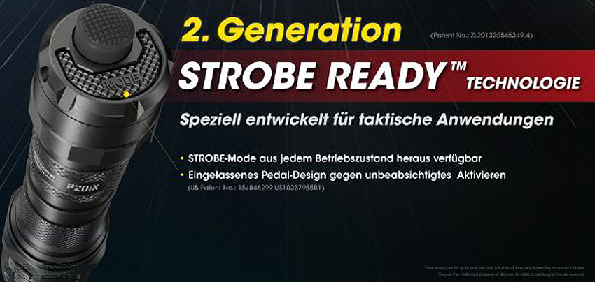Nitecore taktische Taschenlampe P20iX Nitecore taktische Taschenlampe P20iX