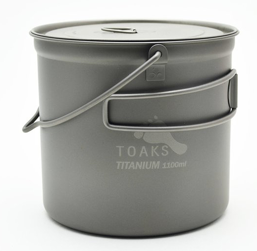 Toaks Titanium 1100ml Pot with Bail Handle /Bügelhenkel