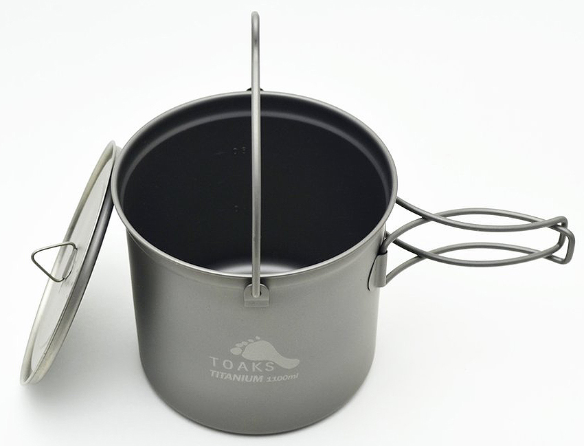 Toaks Titanium 1100ml Pot with Bail Handle /Bügelhenkel