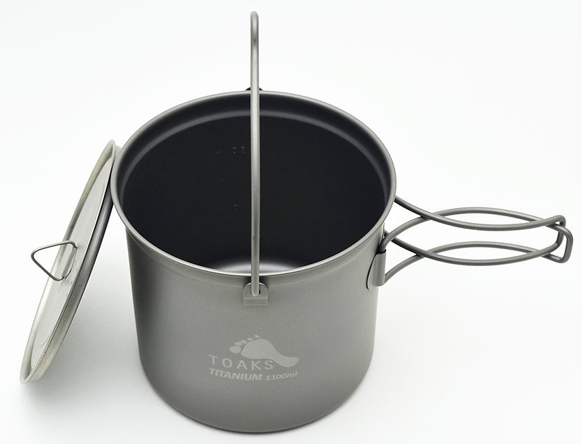 Toaks Titanium 1100ml Pot with Bail Handle /Bügelhenkel Toaks Titanium 1100ml Pot with Bail Handle /Bügelhenkel