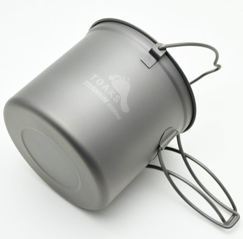 Toaks Titanium 1100ml Pot with Bail Handle /Bügelhenkel Toaks Titanium 1100ml Pot with Bail Handle /Bügelhenkel