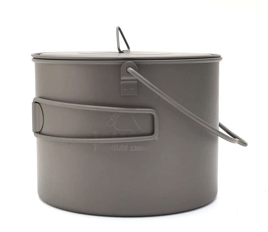 Titanium 1300ml Pot with Bail Handle /Bügelhenkel