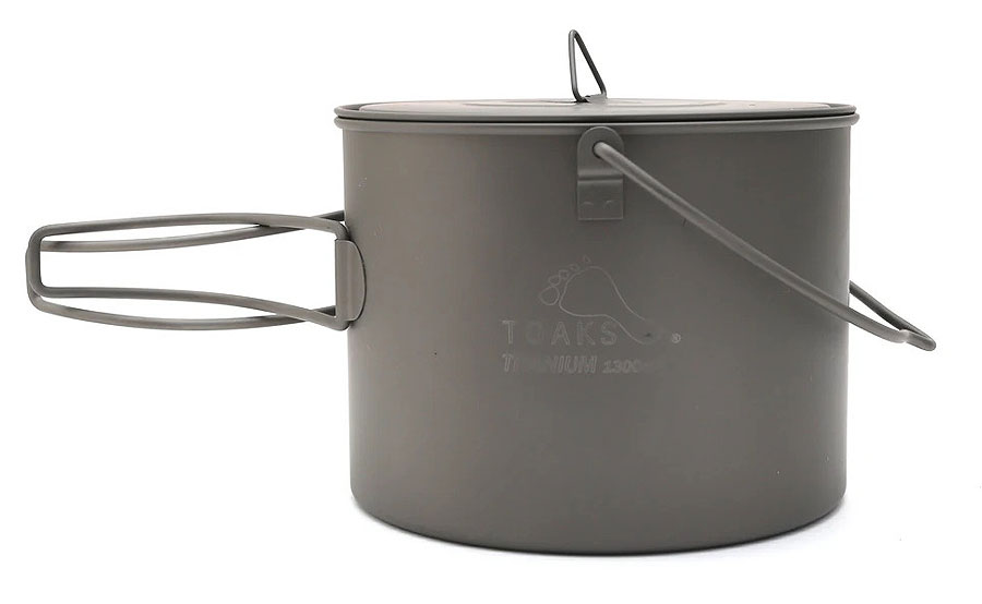 Toaks Titanium 1300ml Pot with Bail Handle /Bügelhenkel Toaks Titanium 1300ml Pot with Bail Handle /Bügelhenkel