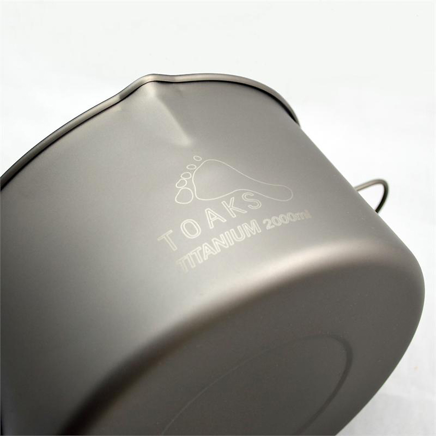 Toaks Titanium 2000ml Pot mit Bügelhenkel Toaks Titanium 2000ml Pot mit Bügelhenkel