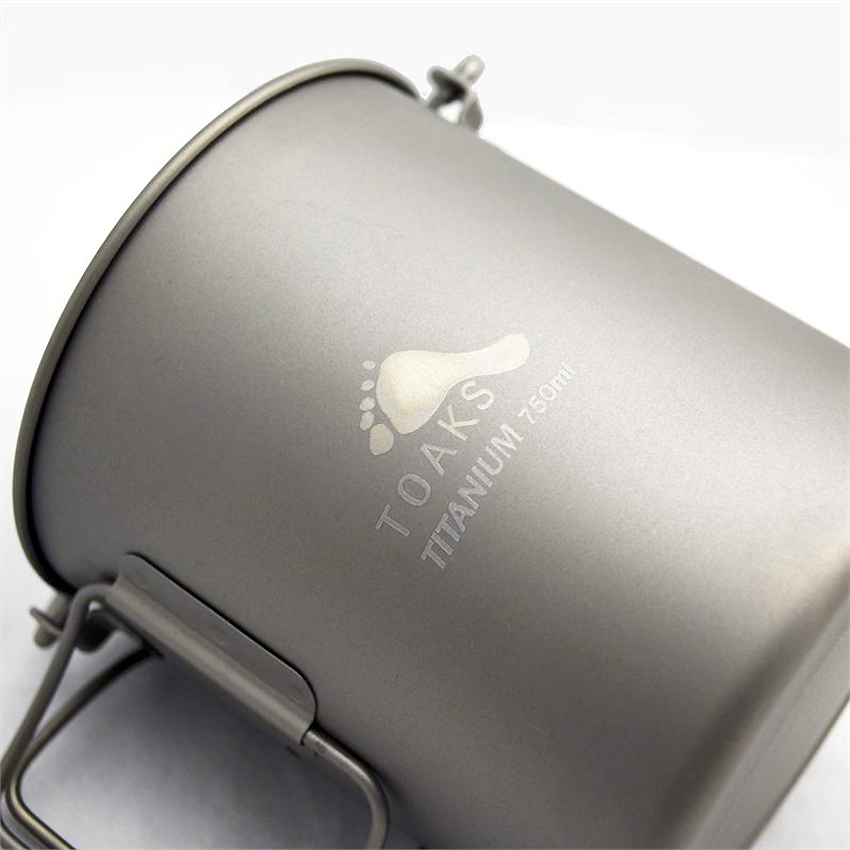 Toaks Titanium 750 ml Pot with Bail Handle / Bügelhenkel