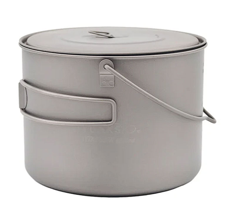 Titanium 1600ml Pot with Bail Handle /Bügelhenkel
