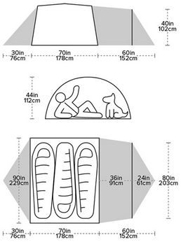 Big Agnes Blacktail 3 Hotel Bikepack Big Agnes Blacktail 3 Hotel Bikepack