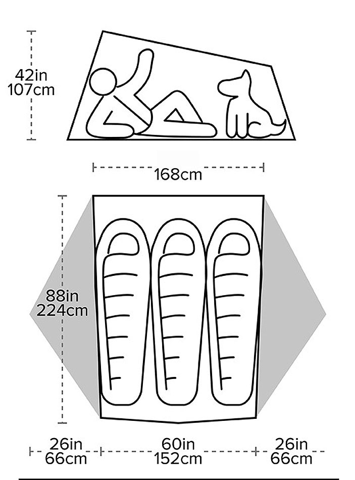 Big Agnes Tiger Wall UL3 Bikepack Big Agnes Tiger Wall UL3 Bikepack