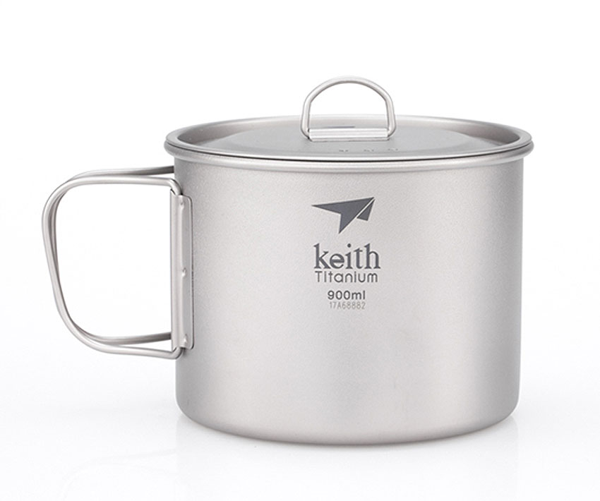 Keith Titanium Single Wall Titanium Mug 900