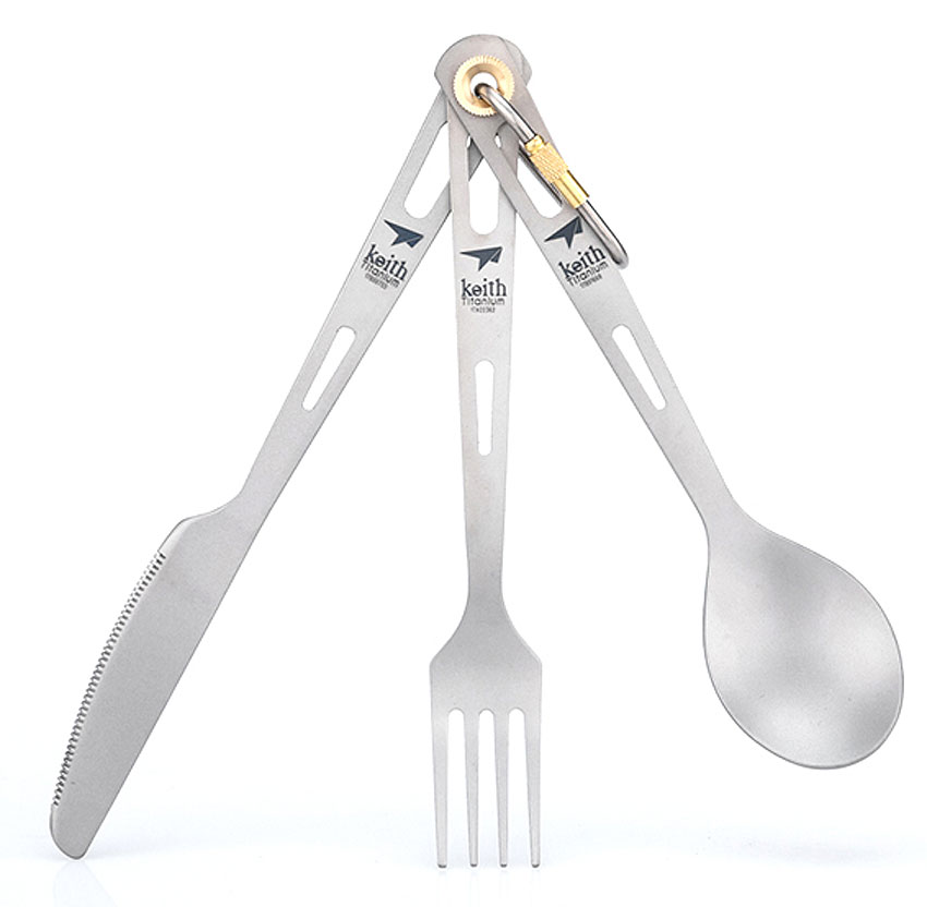 Keith Titanium Titanium Besteckset 3-teilig