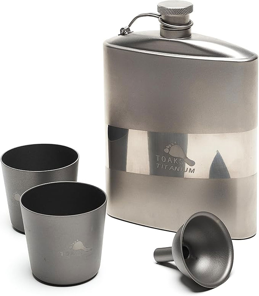 Toaks Flat Flask Set Titanium