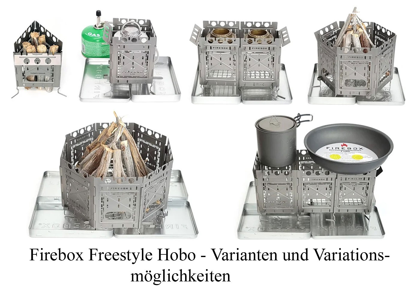 Firebox 4\" Freestyle Stove Hobo Kit Titanium