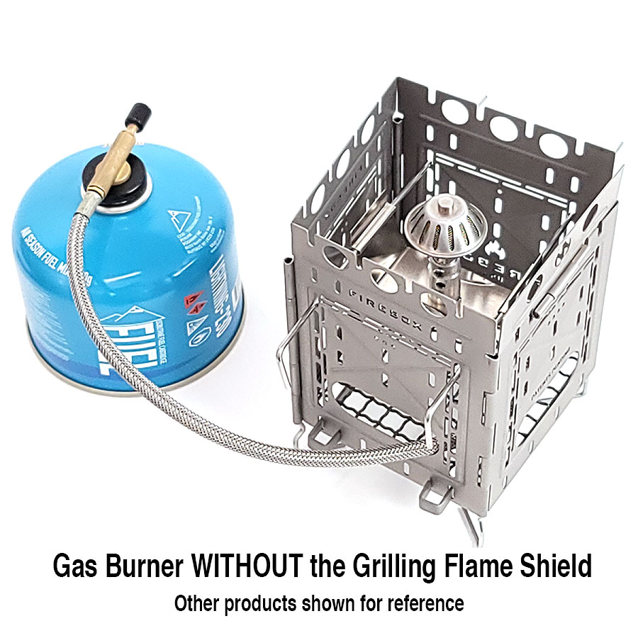 Firebox Gasbrenner mit Ti-Platte Firebox Gasbrenner mit Ti-Platte