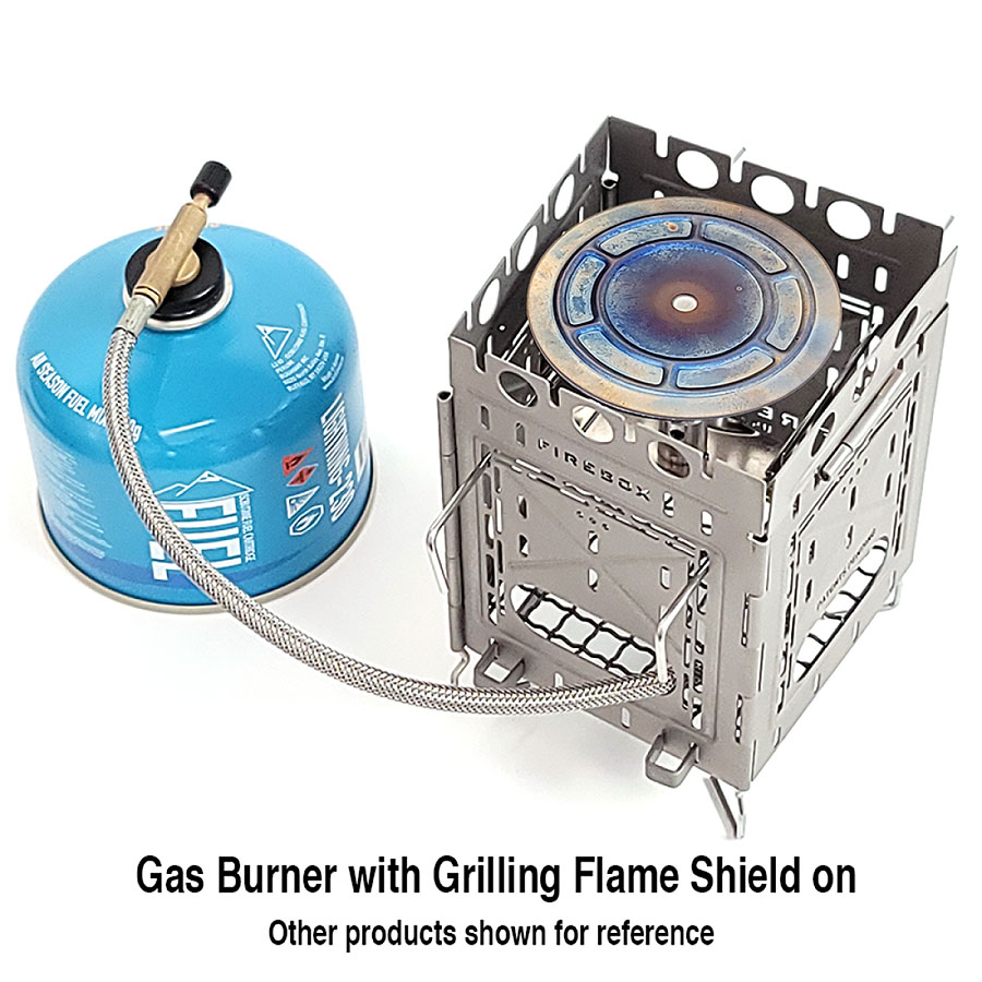 Firebox Gasbrenner mit Ti-Platte Firebox Gasbrenner mit Ti-Platte