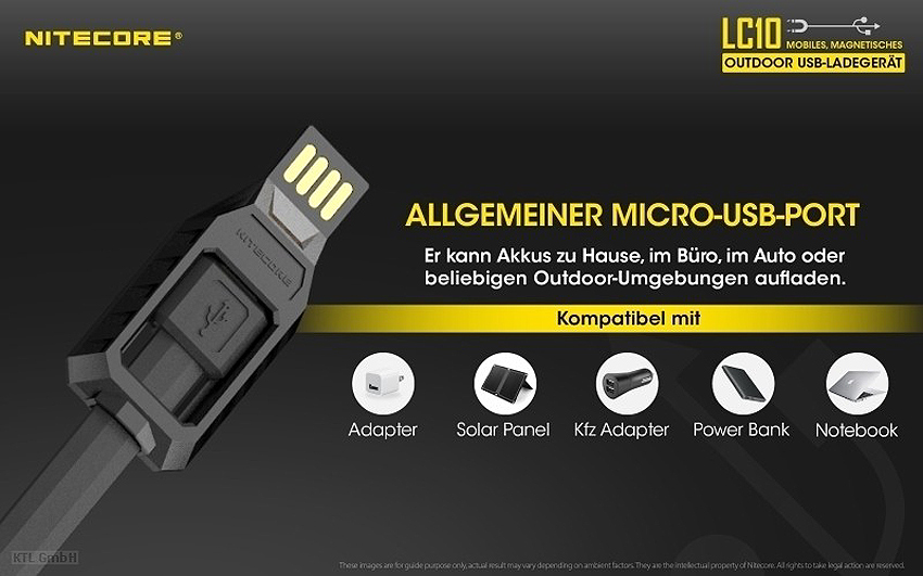 Nitecore Akkulader USB LC10