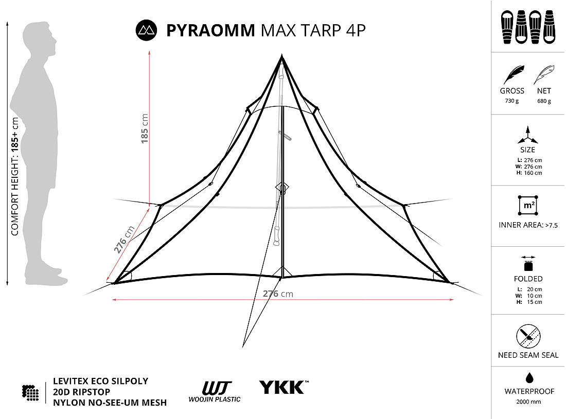 Liteway PyraOmm Max Tarp 4 P