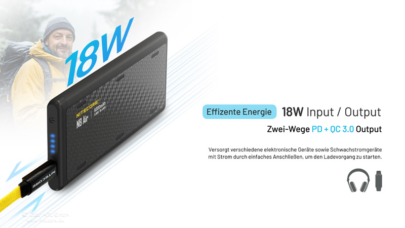 Nitecore Powerbank NB Air - 5000mAh Nitecore Powerbank NB Air - 5000mAh