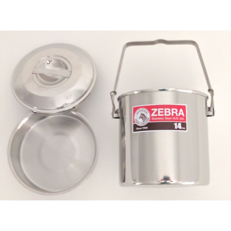 Zebra 14 cm Stainless Steel Pot mod