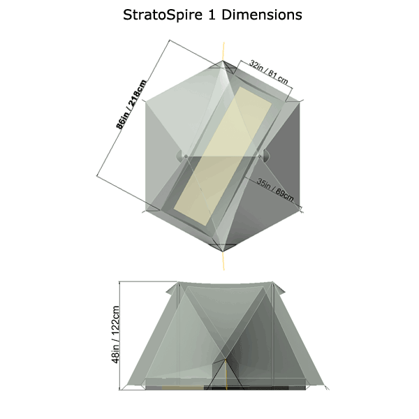 Tarptent StratoSpire 1 ´22 solid inner