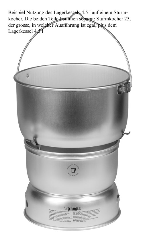 Trangia Lagerkessel 4.5 l Alu high lid Trangia Lagerkessel 4.5 l Alu high lid