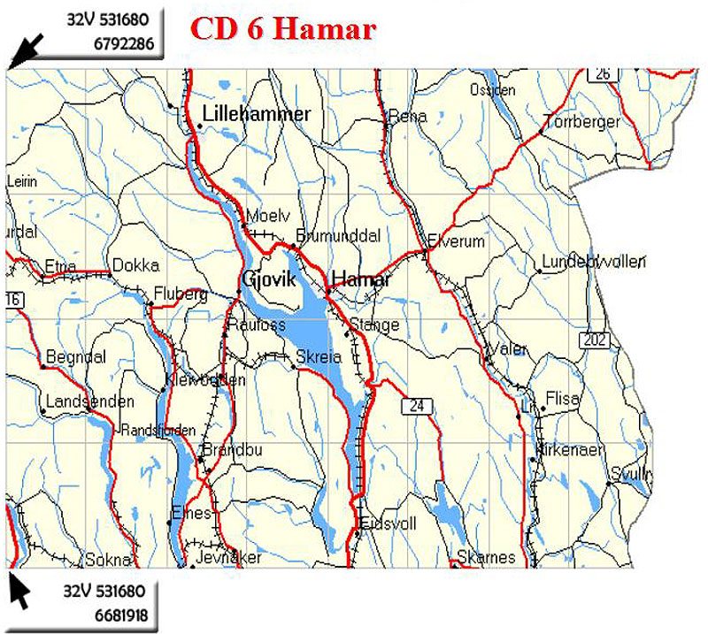 Belanor Topo Adventure Norwegen 1:50.000 Hamar