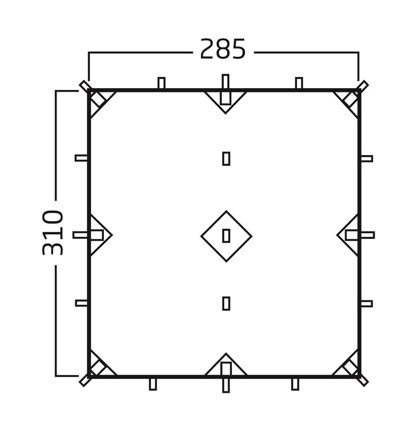 Nordisk Voss 9 m² SI tarp Nordisk Voss 9 m² SI tarp