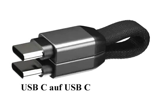 sackundpack USB-C zu USB-C sehr kurzes Lade- und Datenkabel sackundpack USB-C zu USB-C sehr kurzes Lade- und Datenkabel
