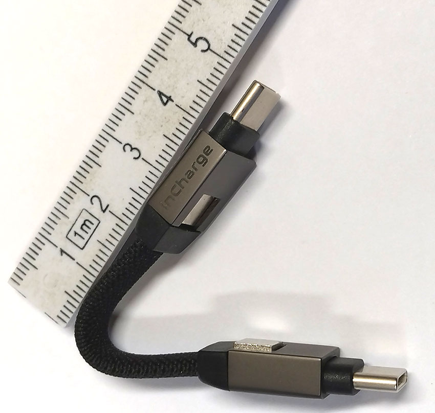 sackundpack USB-C zu USB-C sehr kurzes Lade- und Datenkabel sackundpack USB-C zu USB-C sehr kurzes Lade- und Datenkabel