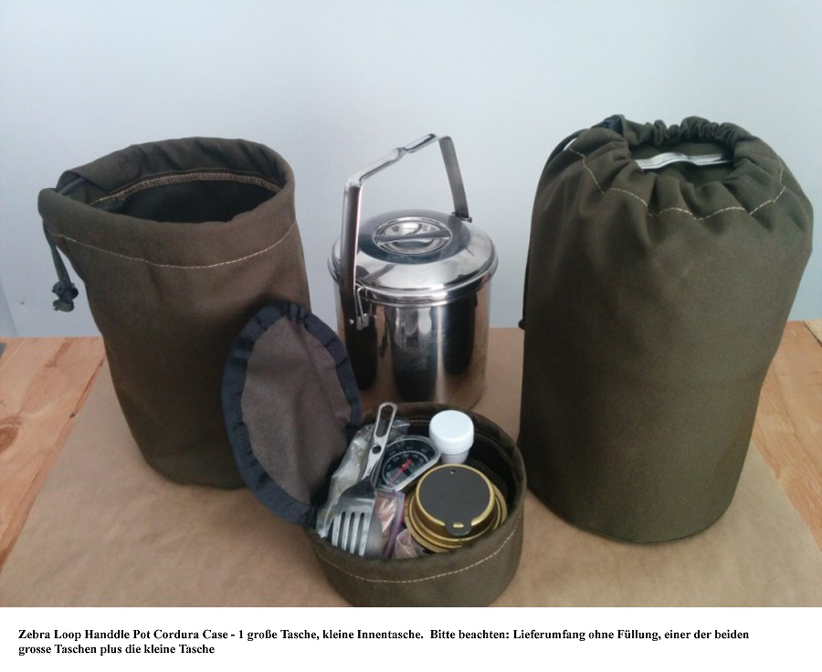 Zebra Loop Handle Pot Storage Bag 14